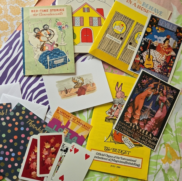 Vintage Ephemera Lot-Colorful Theme - Picture 2 of 5